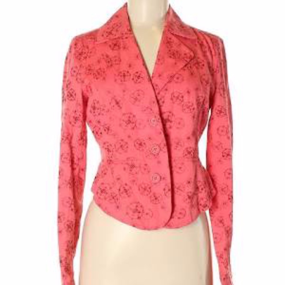DKNY JEANS CORAL WOMENS BLAZER L